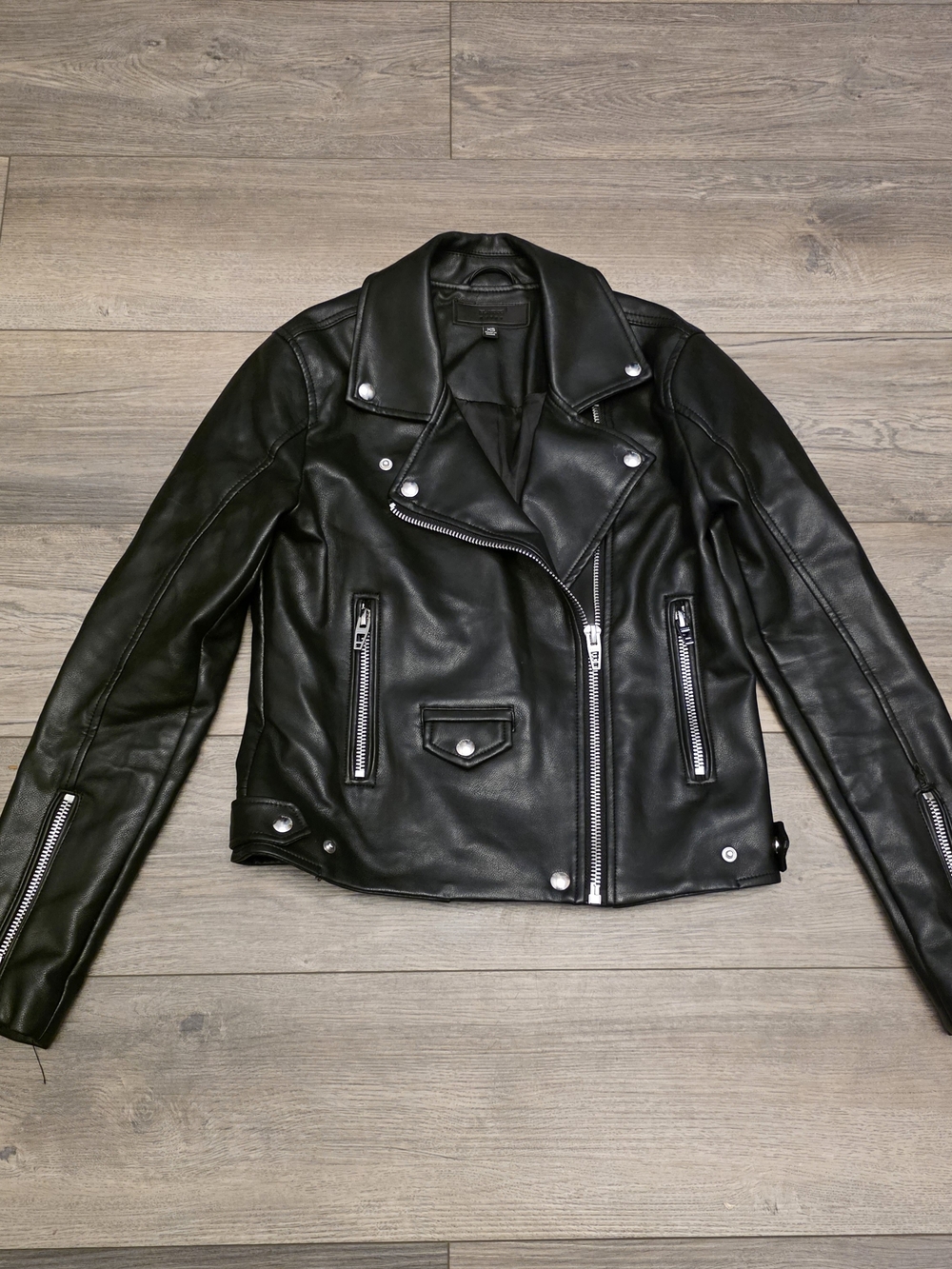 BLANKNYC Faux Leather Crop Moto Jacket Size XS